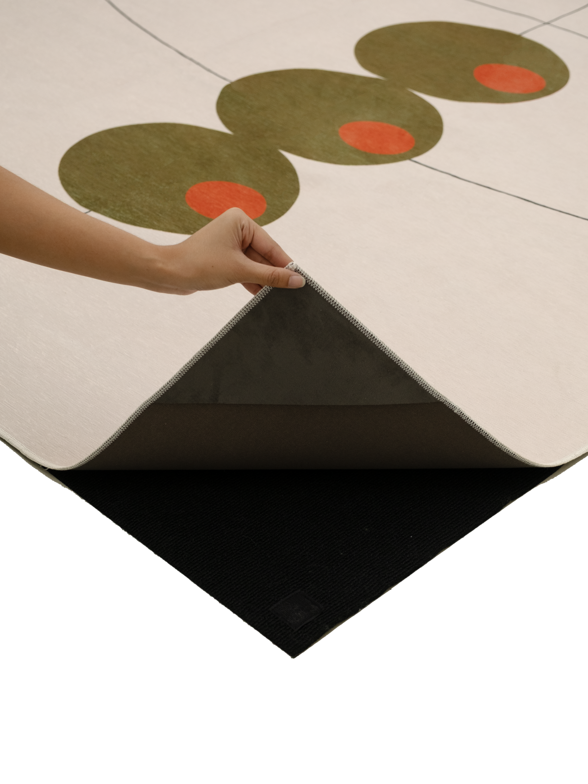 Dry Olive Chenille Rug