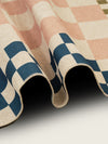 Checkered Pale Pink New Jute Rug