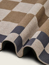 Checkered Taupe New Jute Rug