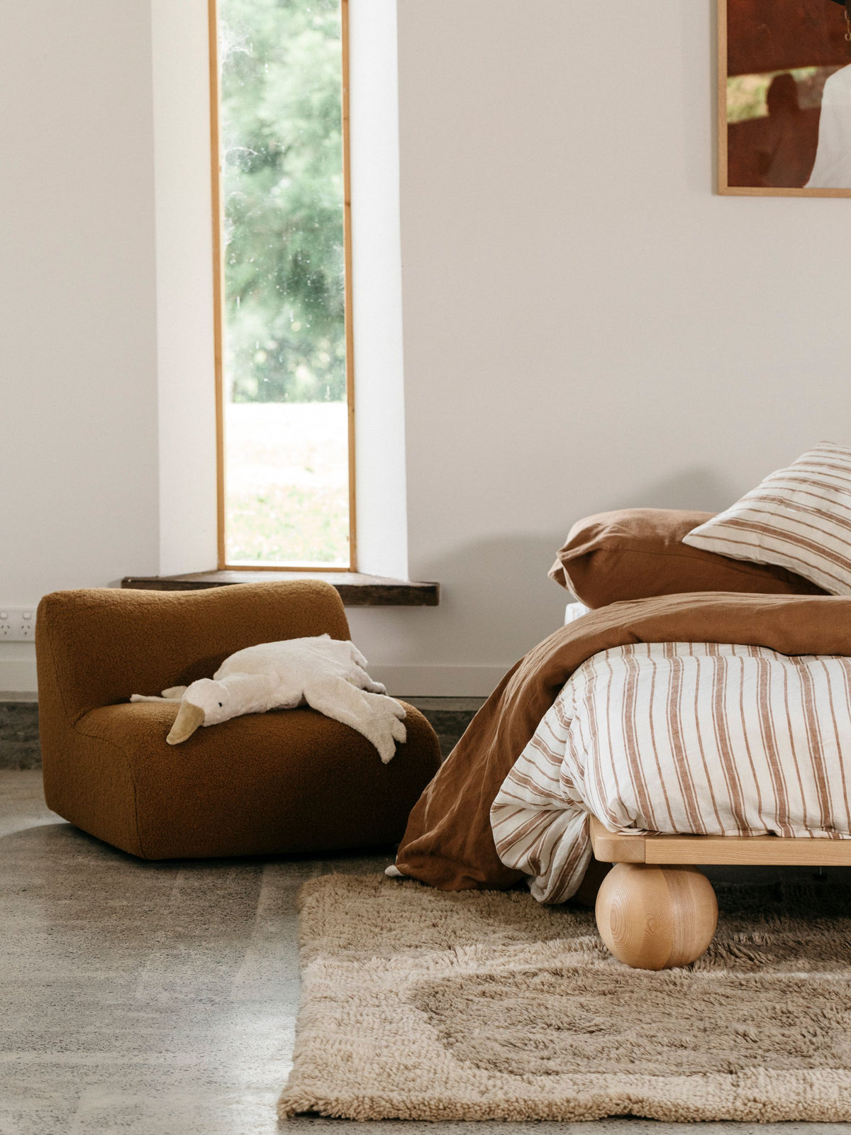 Awa Taupe New Zealand Washable Wool Rug