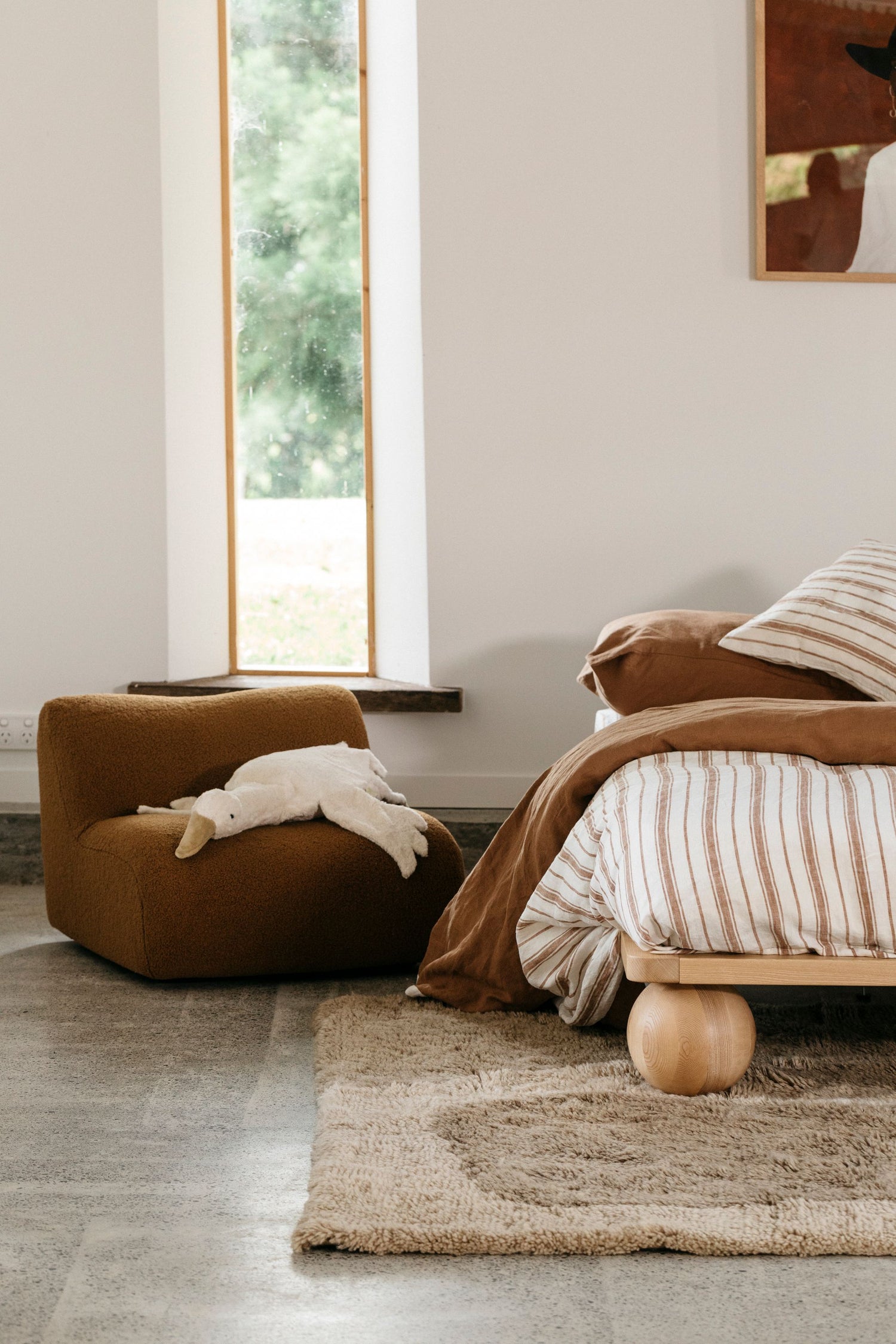 Awa Taupe New Zealand Washable Wool Rug
