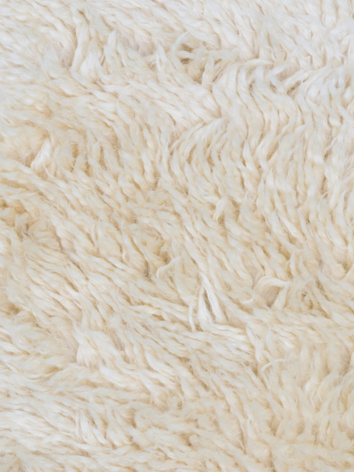 Mackenzie Cream Washable Wool Sheepskin Shaped Rug