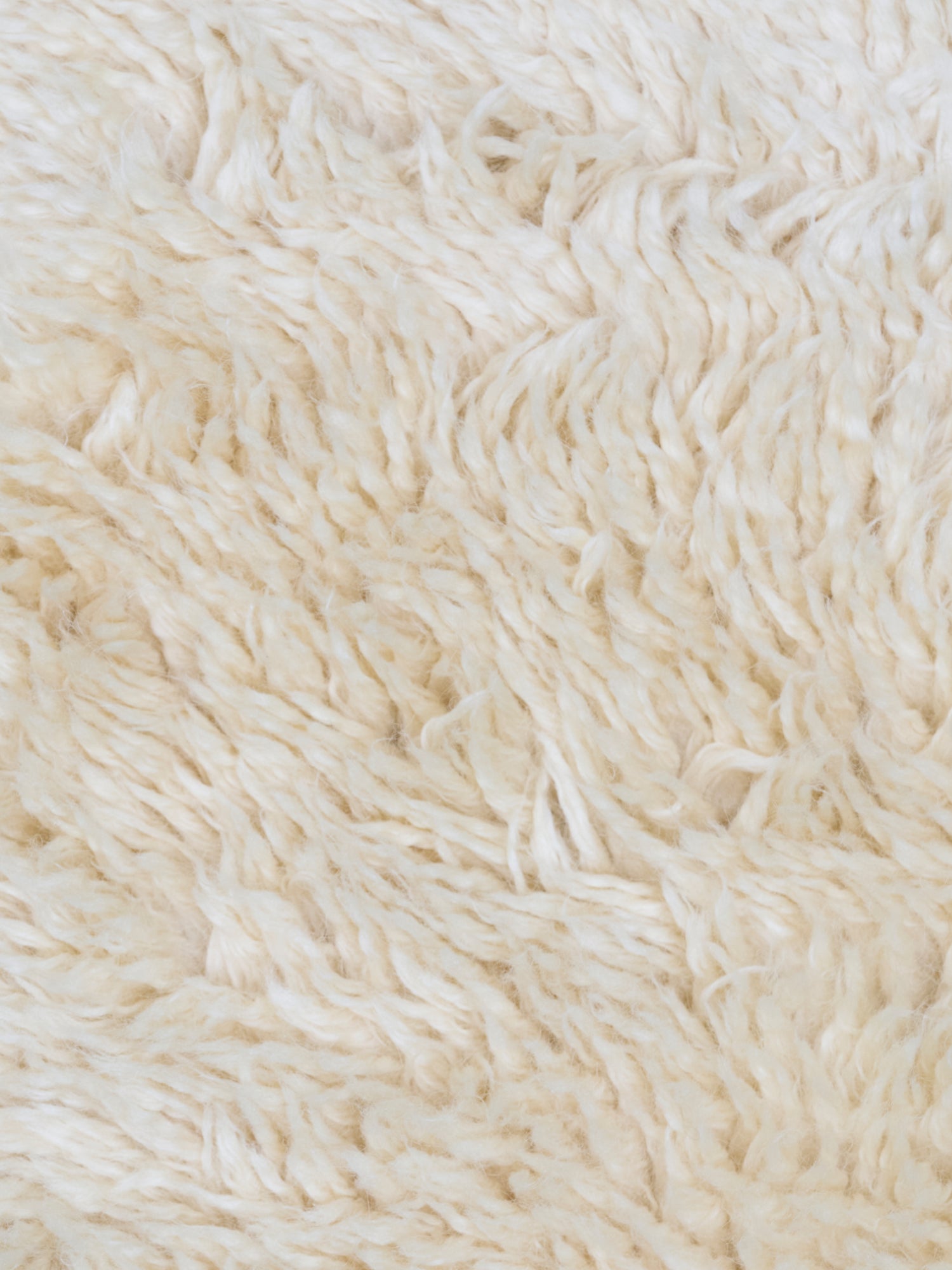 Mackenzie Cream Washable Wool Sheepskin Shaped Rug