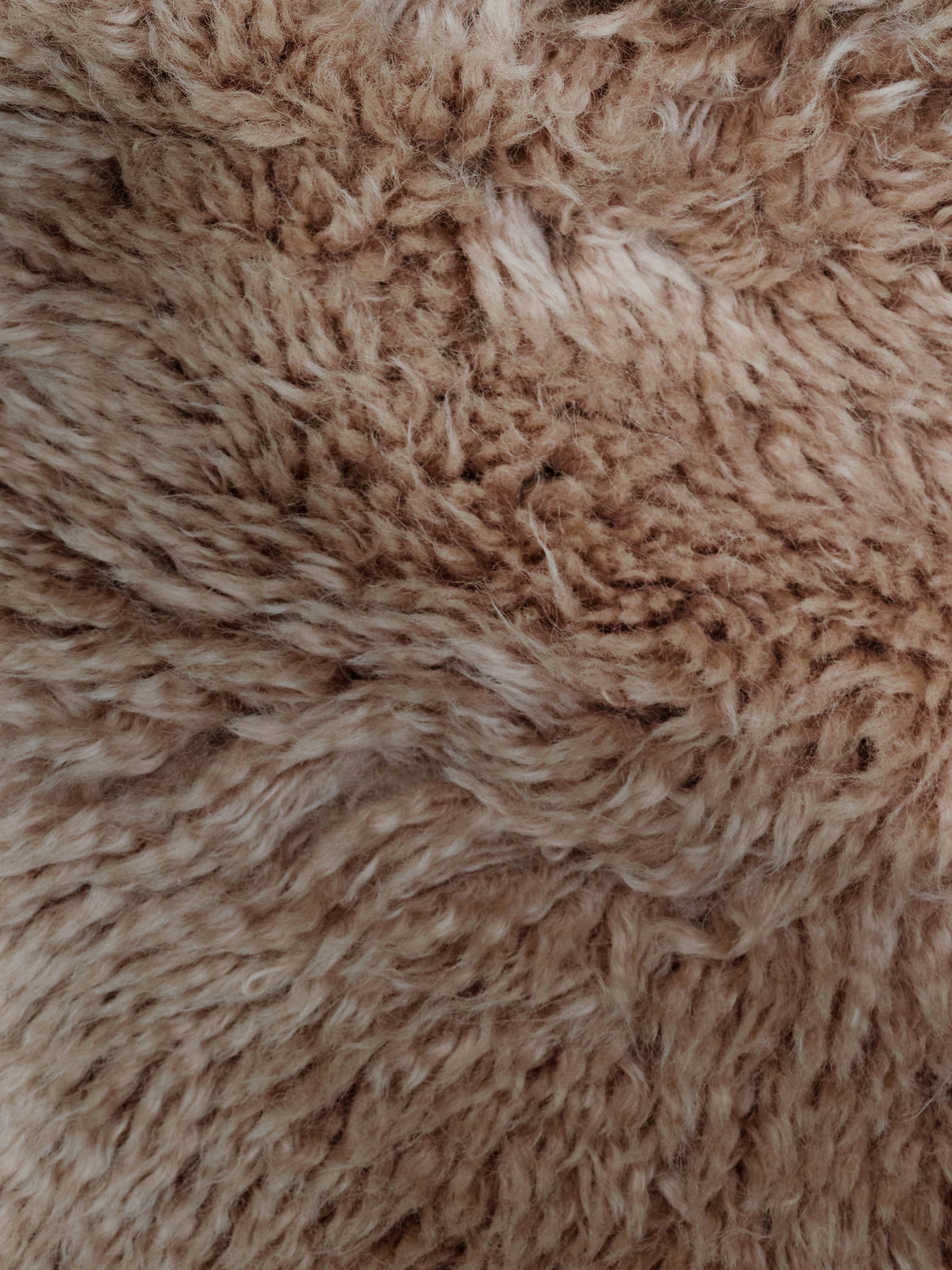 Mackenzie Dark Beige Washable Wool Sheepskin Shaped Rug