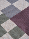 Checkered Burgundy New Jute Rug