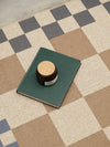 Checkered Taupe New Jute Runner