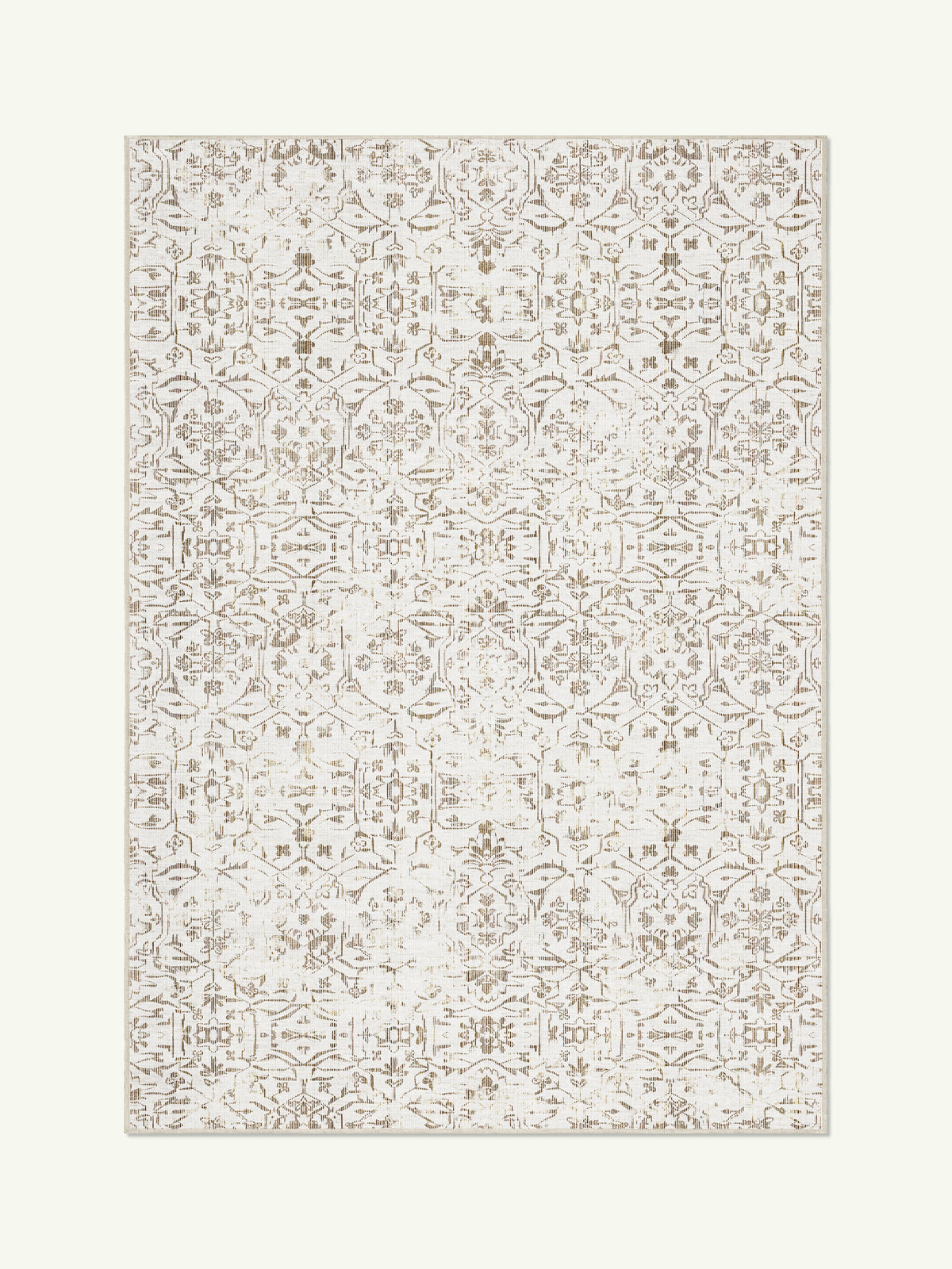 Map Neutral Chenille Rug