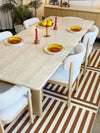 Plinth Brown Chenille Runner