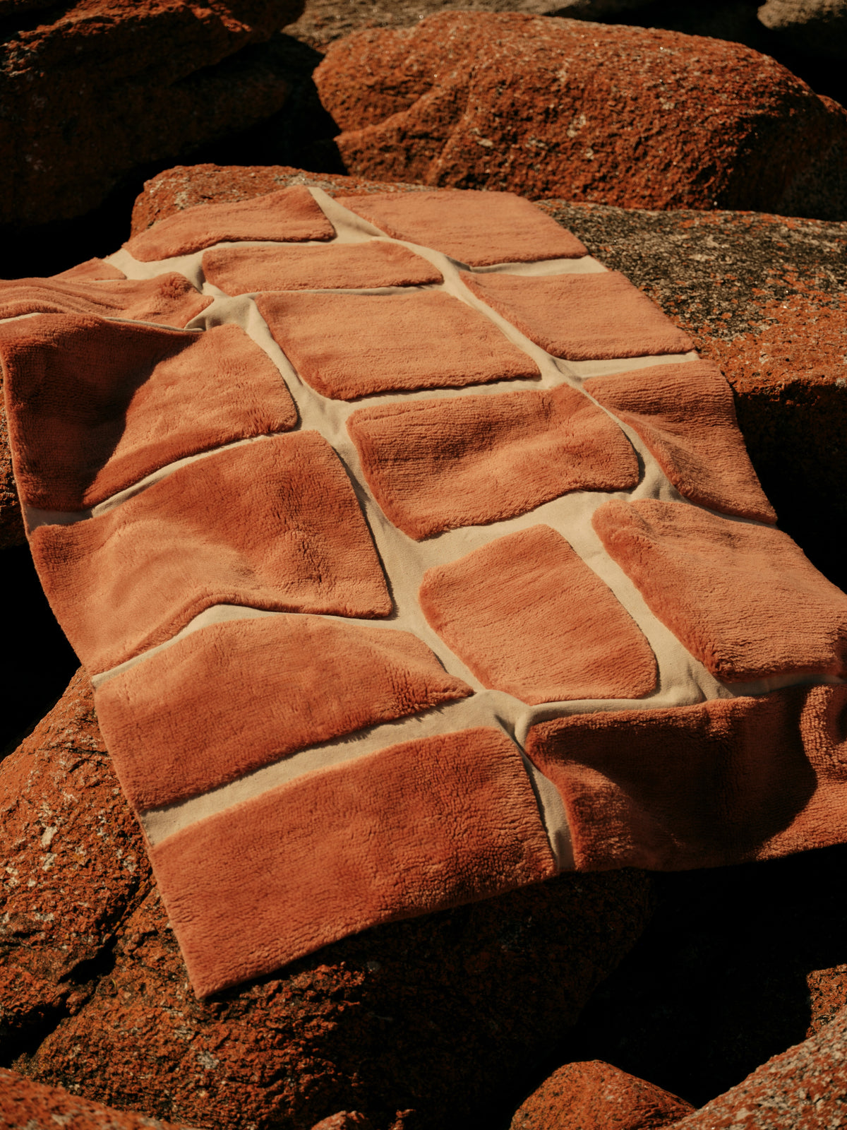 Ember Rust Washable Wool Fine Cut Pile Swatch