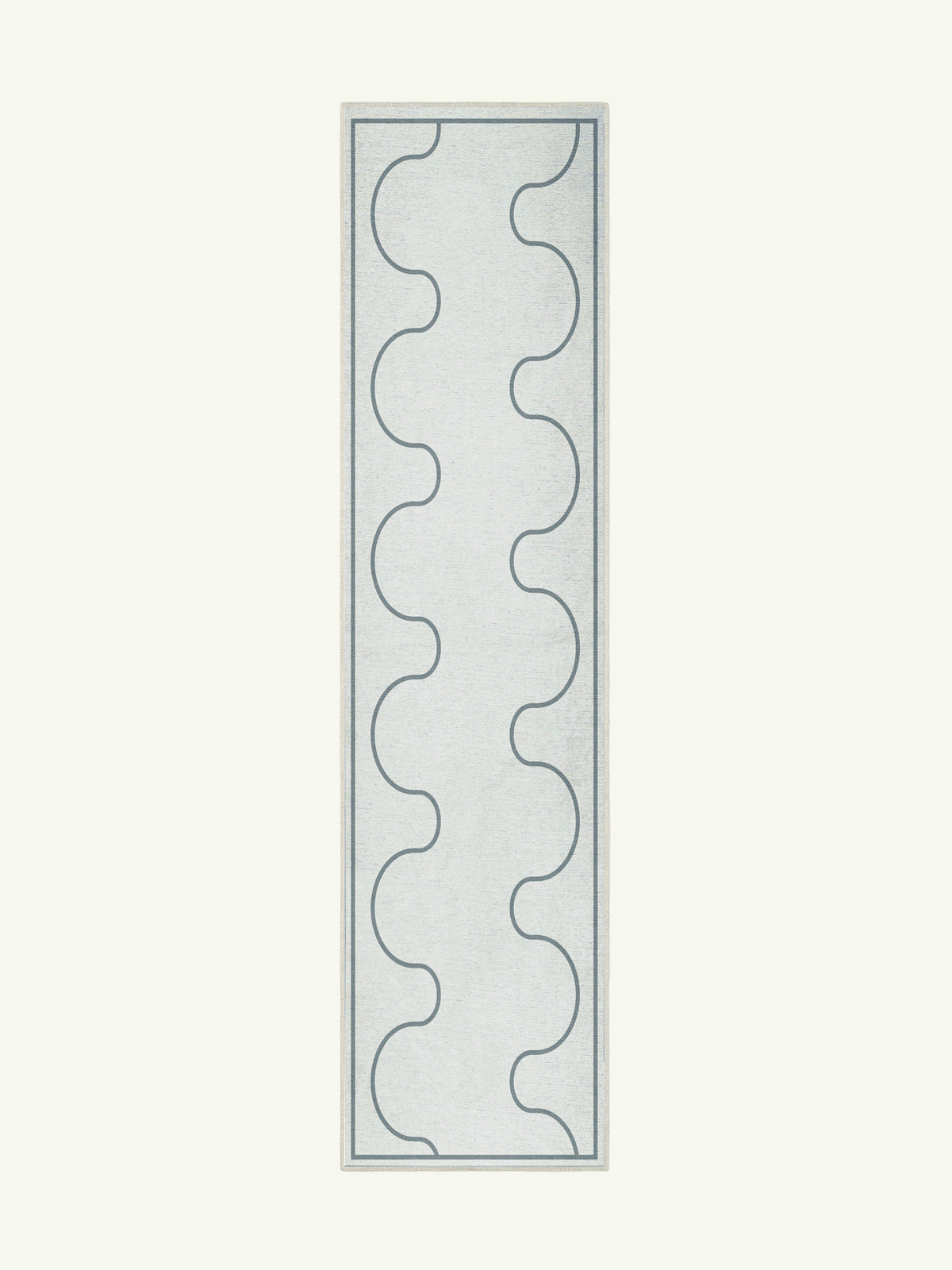 Aligned Bone Chenille Rug