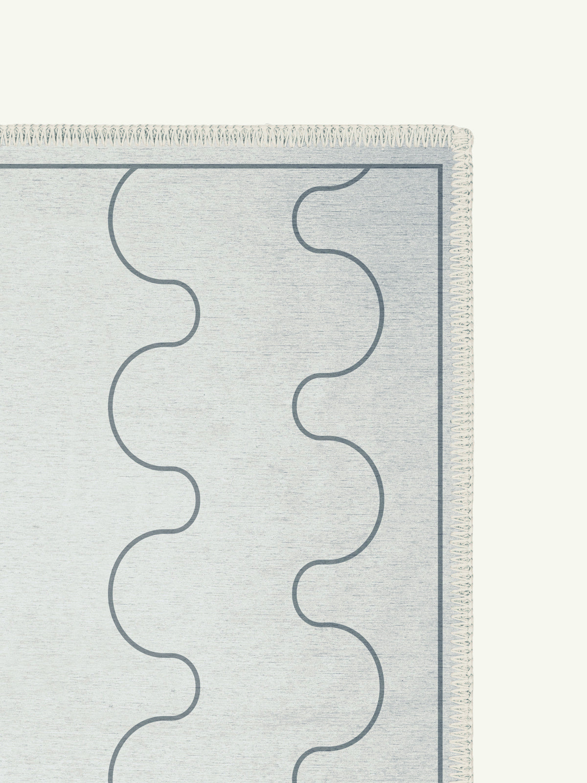 Aligned Bone Chenille Rug