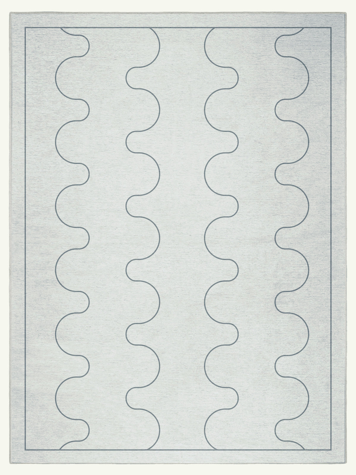 Aligned Bone Chenille Rug