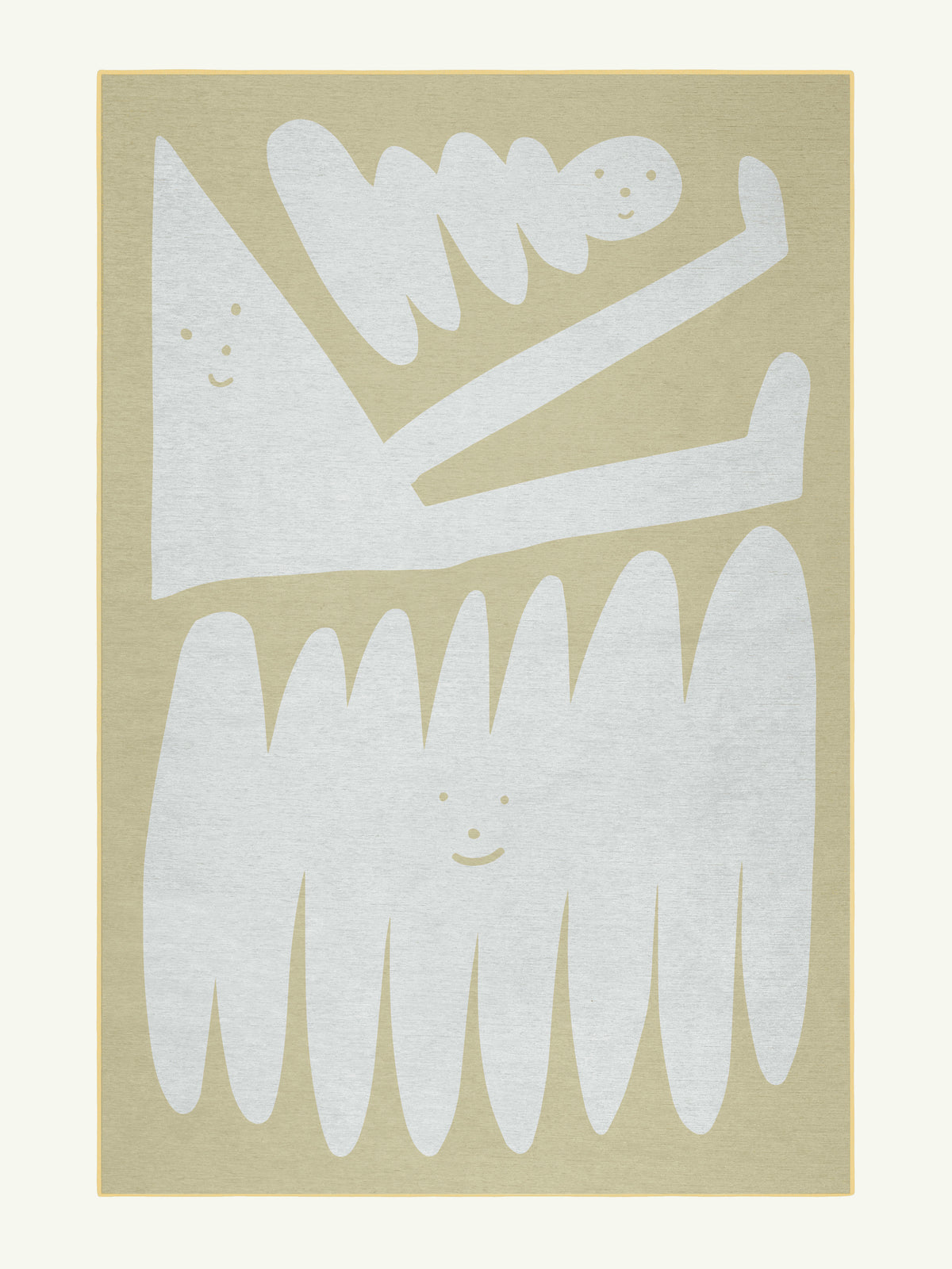 Friends Beige Chenille Rug