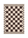 Checkered Burgundy New Jute Rug