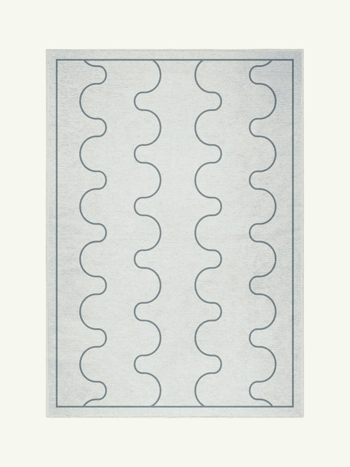 Aligned Bone Chenille Rug