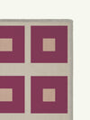Square Red Chenille Rug