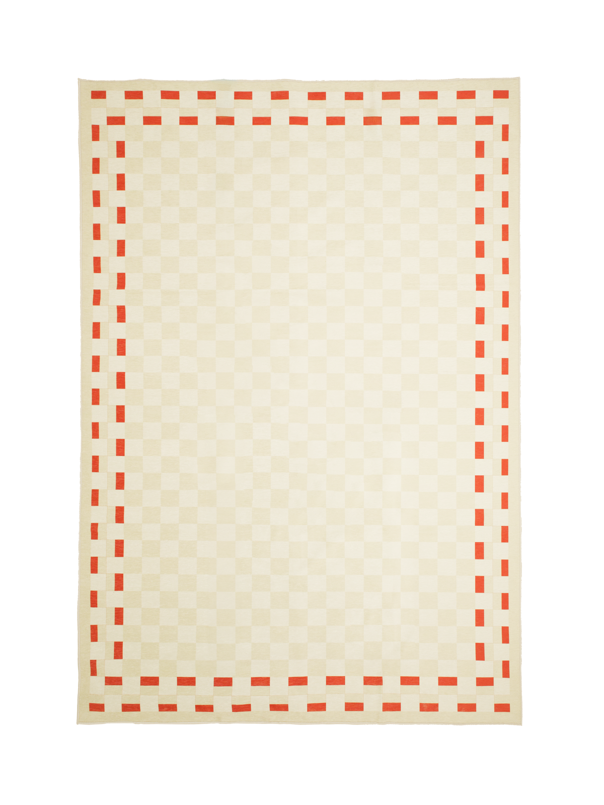 Snapper Red Chenille Area Rug