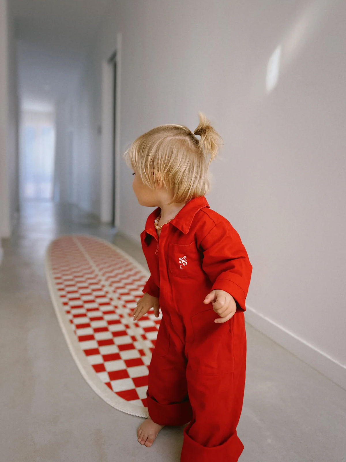 Snapper Red Chenille Surfboard Rug