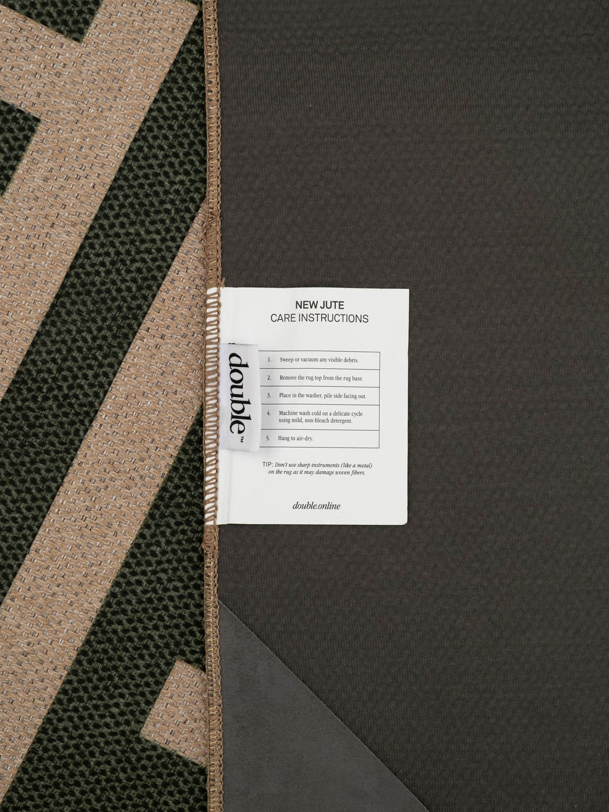 Unboxed Olive New Jute Rug