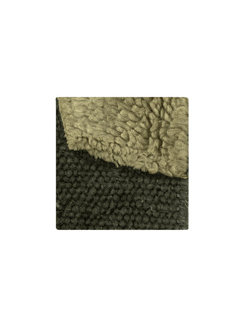 Cradle green washable wool handwoven swatch