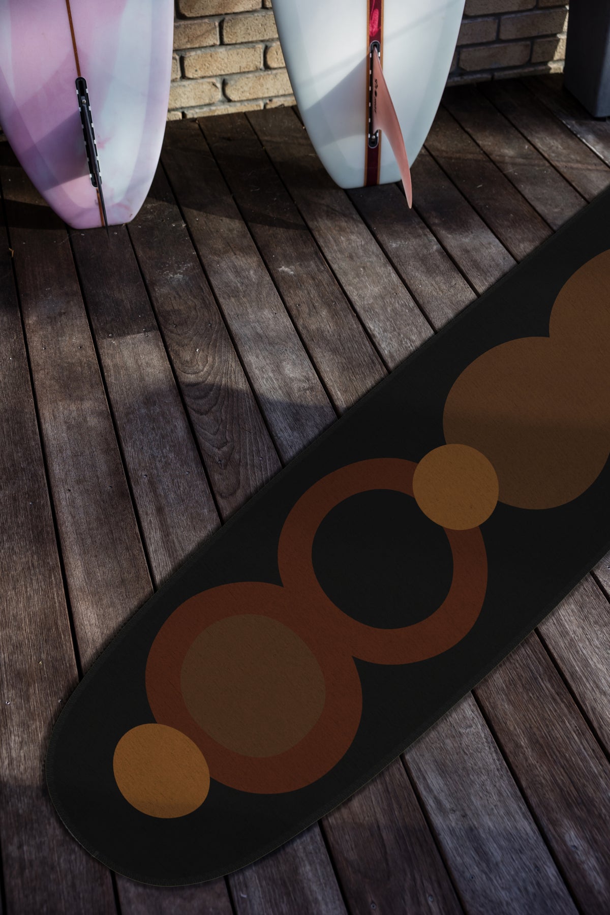 Yallingup Brown Chenille Surfboard Rug