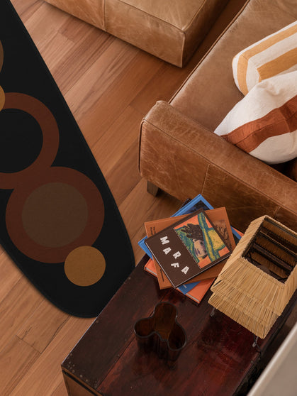 Yallingup brown chenille surfboard rug