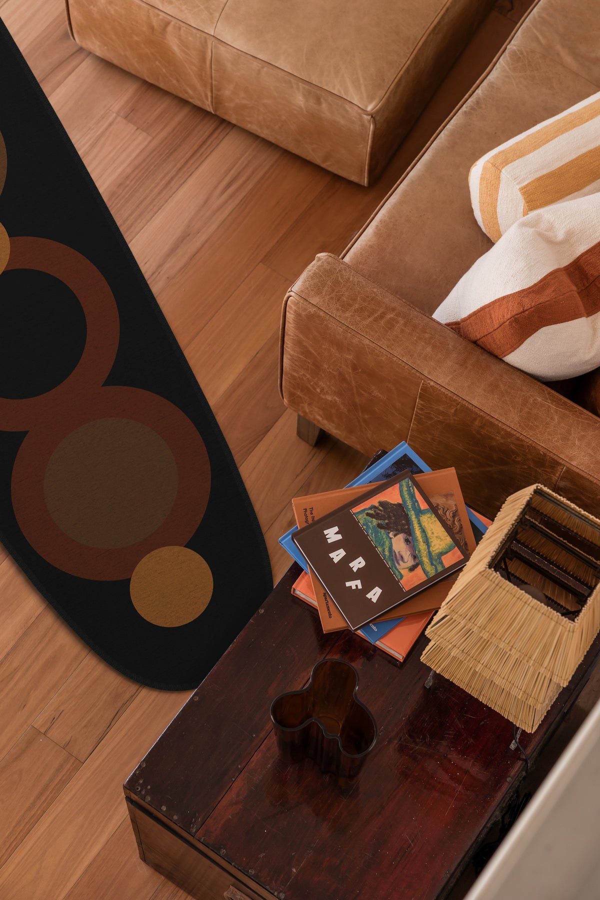 Yallingup Brown Chenille Surfboard Rug