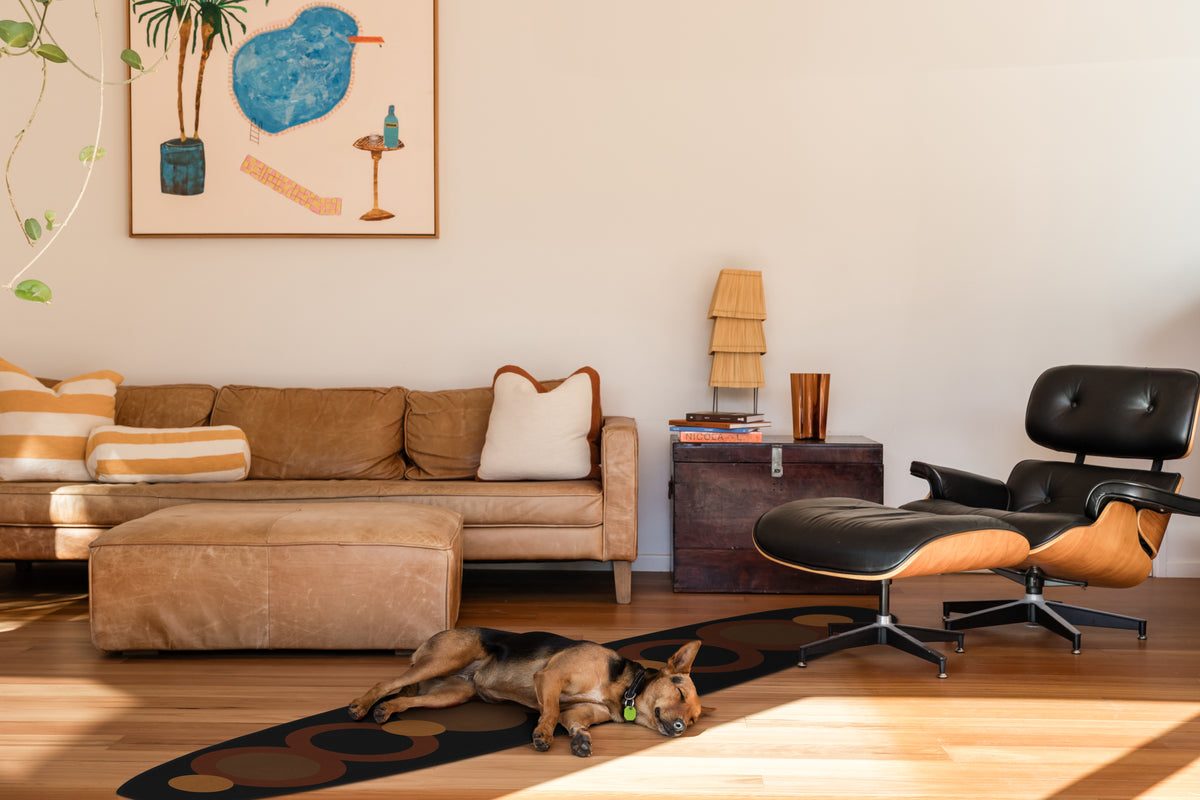 Yallingup Brown Chenille Surfboard Rug