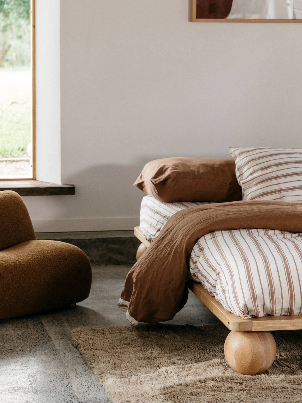 Awa Taupe New Zealand Washable Wool Rug