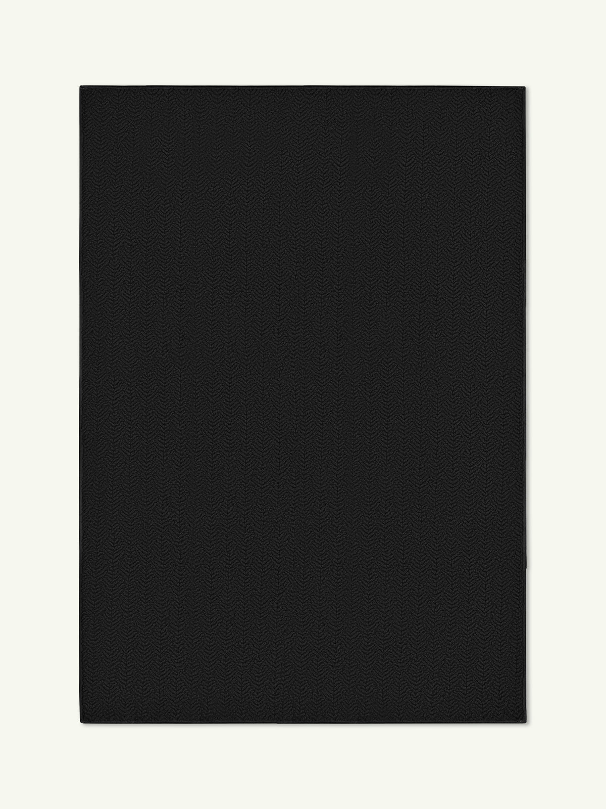 Peace Black Vegan Shearling Rug