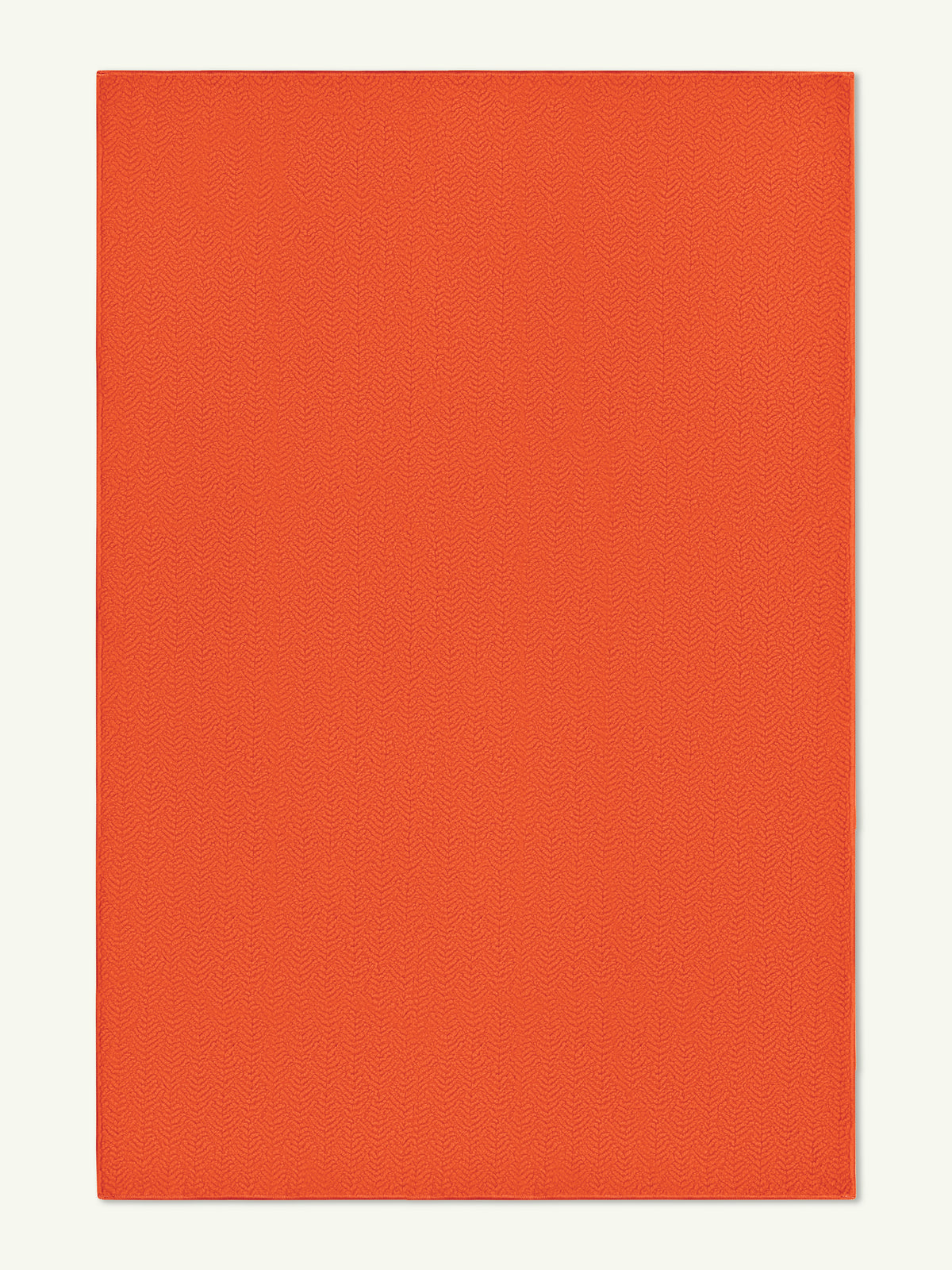 Peace Burnt Orange Vegan Shearling Rug