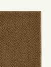 Peace Dark Tan Vegan Shearling Rug