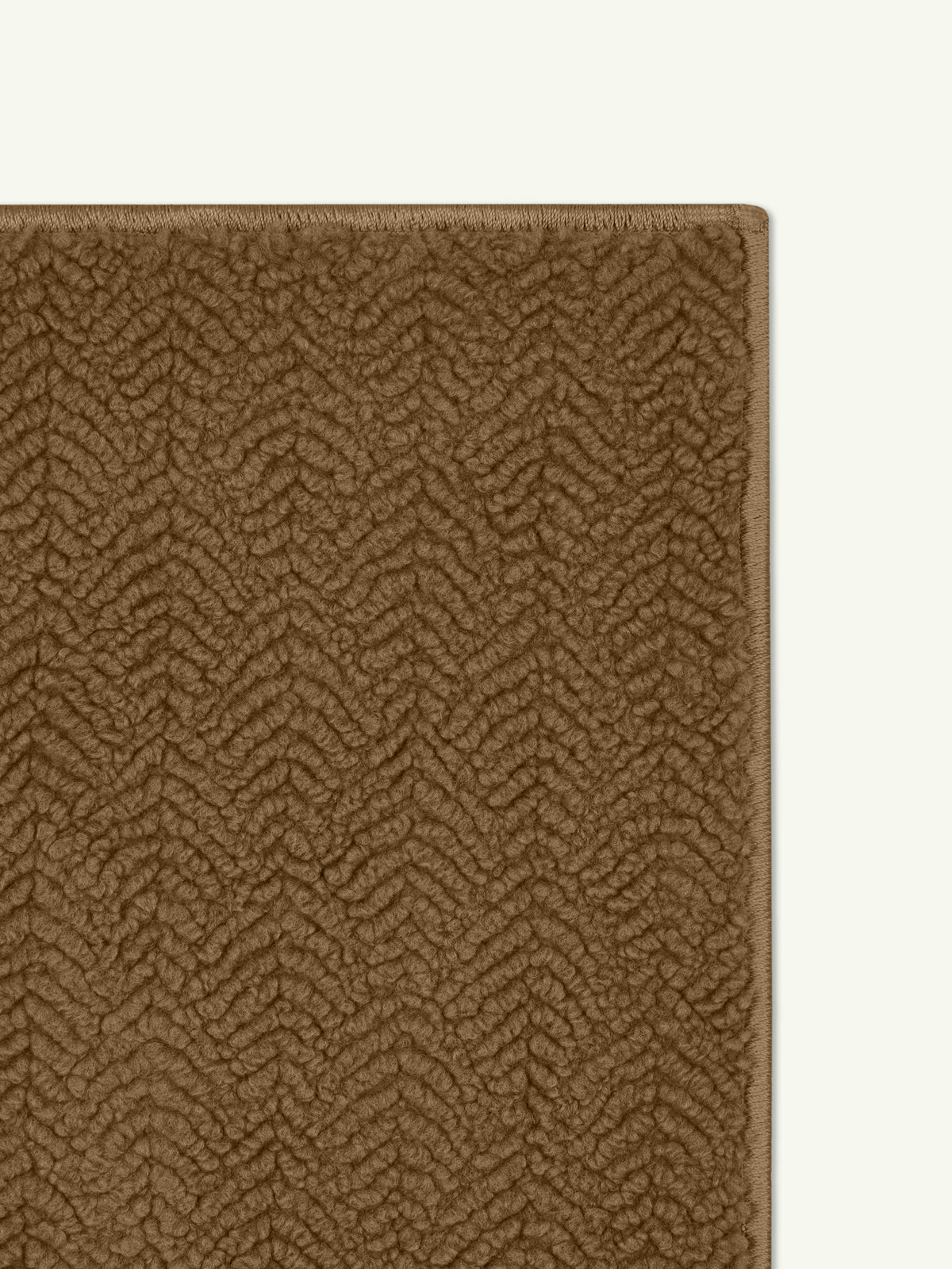 Peace Dark Tan Vegan Shearling Rug