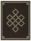 Centre Charcoal Chenille Rug