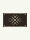 Centre Charcoal Chenille Rug