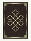 Centre Charcoal Chenille Rug