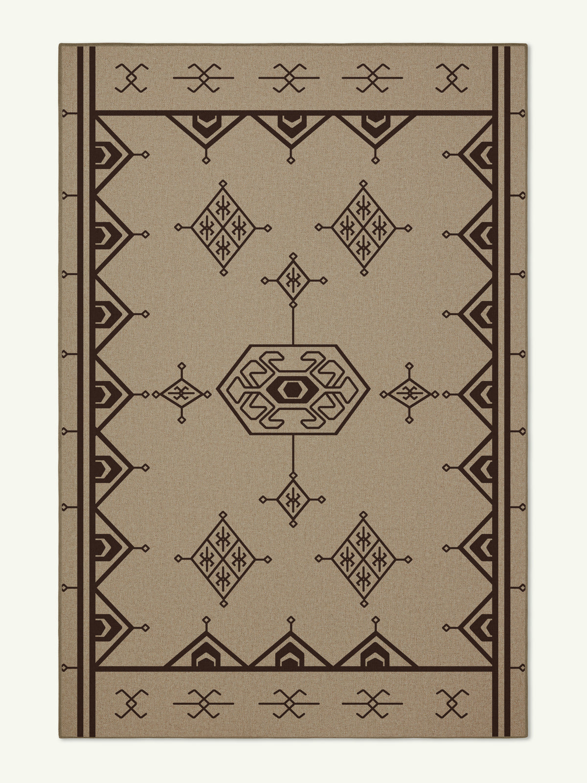 Eye Dark Brown New Jute Rug