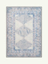 Diamond Pale Blue Chenille Rug