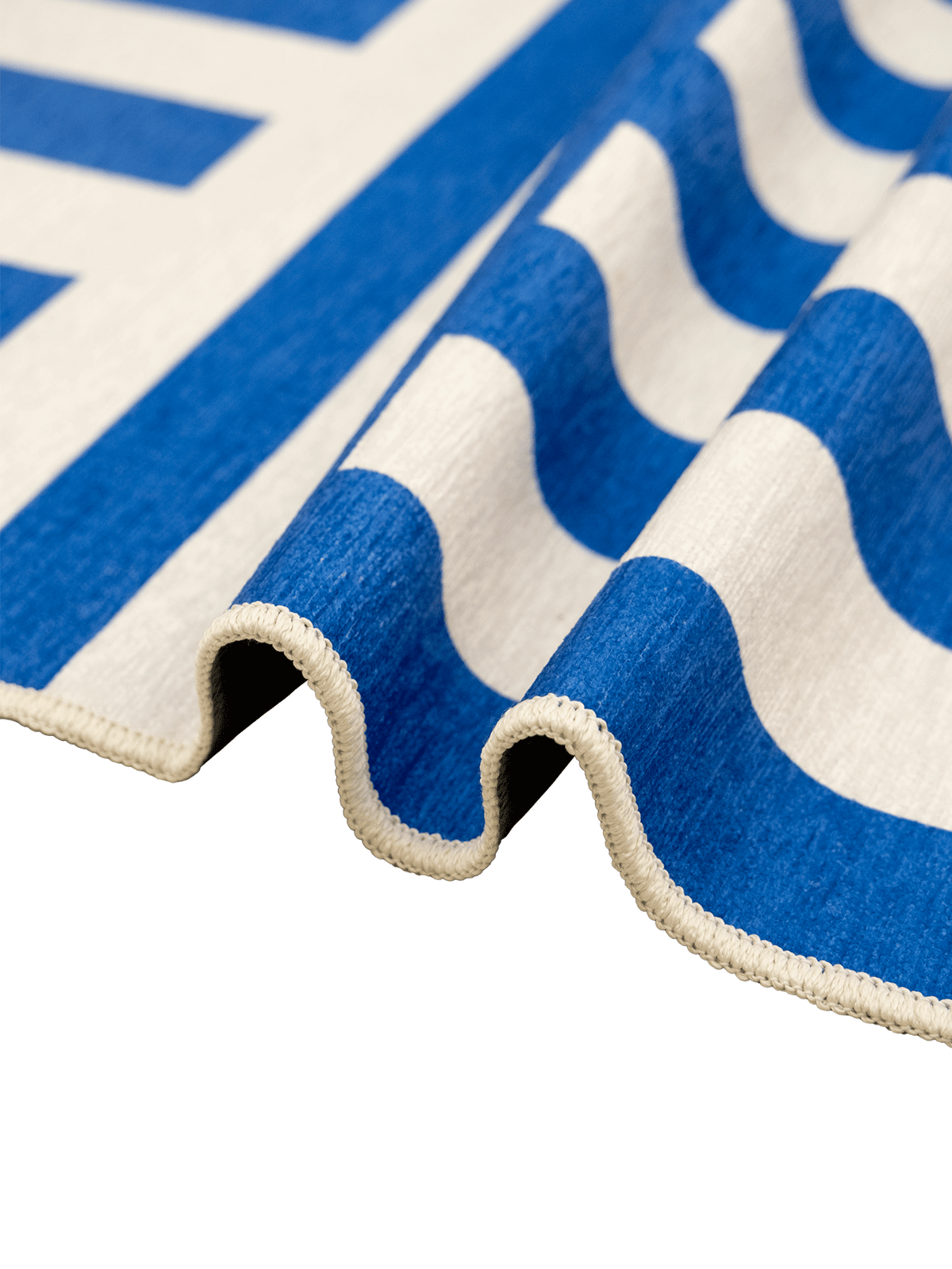 Plinth Royal Blue Chenille Rug