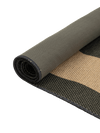 Aligned Black New Jute Rug