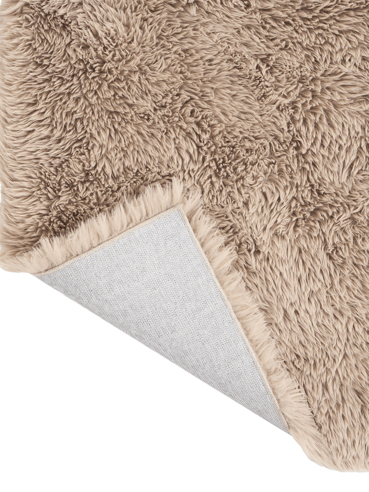 Solace Taupe Vegan Flokati Swatch double.online