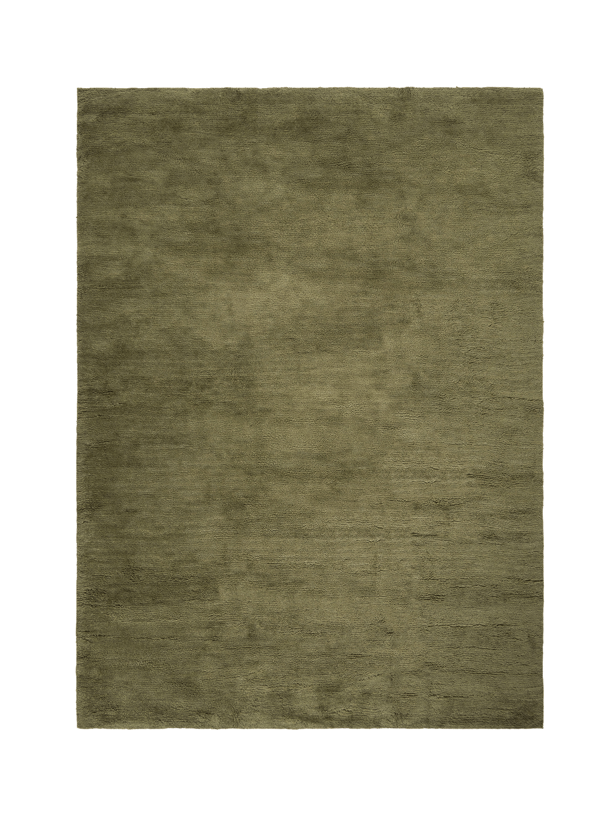 Otago Dark Olive Washable Wool Berber Rug Washable Wool Rug Double Standard System 160x230cm
