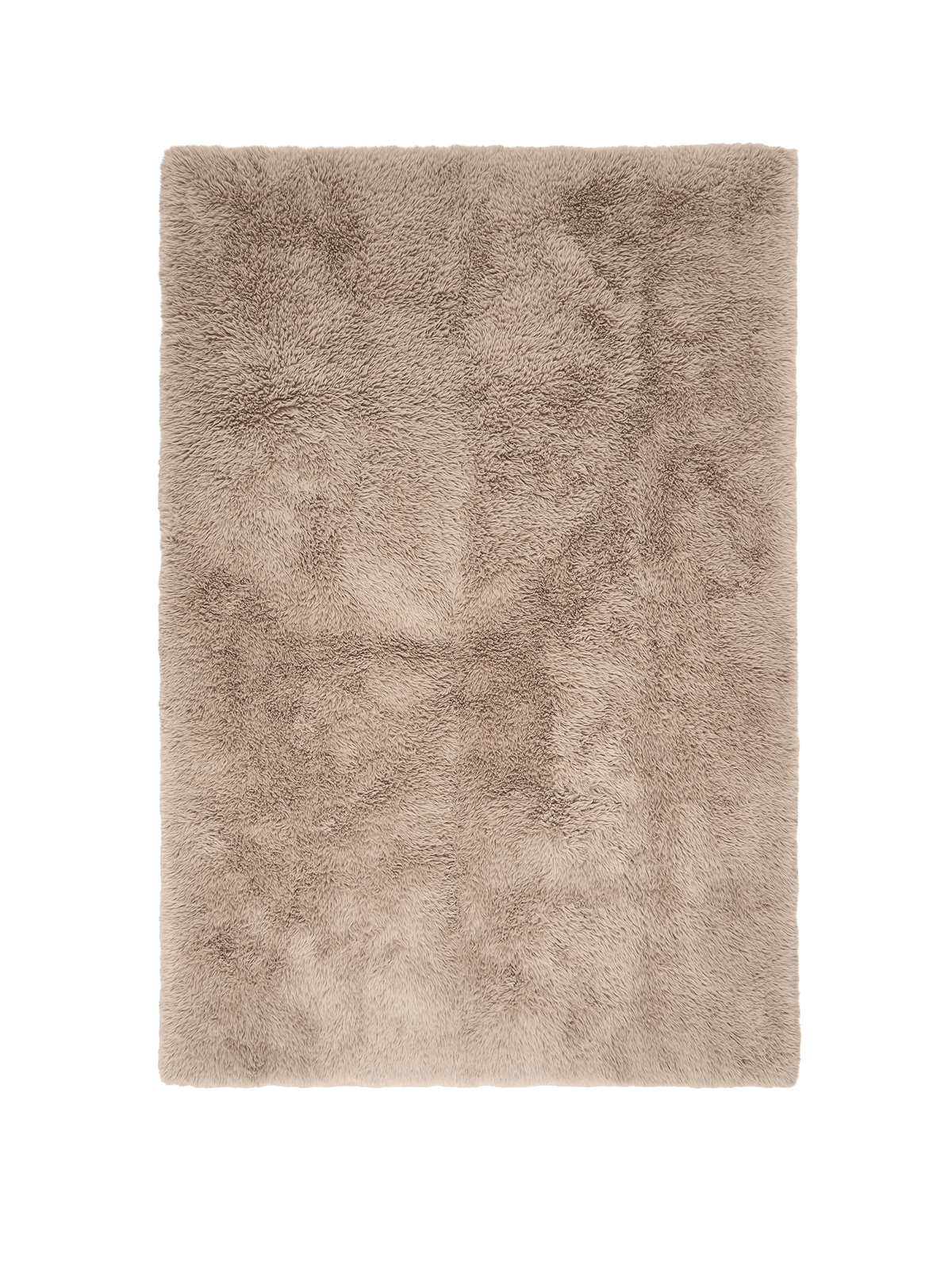Solace Taupe Vegan Flokati Rug