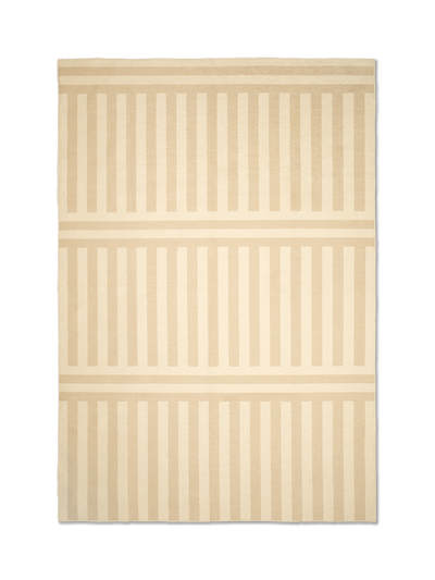 Plinth latte chenille rug
