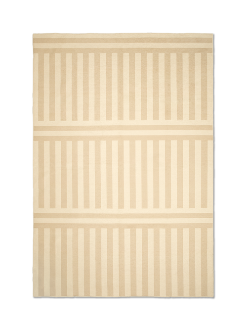 Plinth latte chenille rug