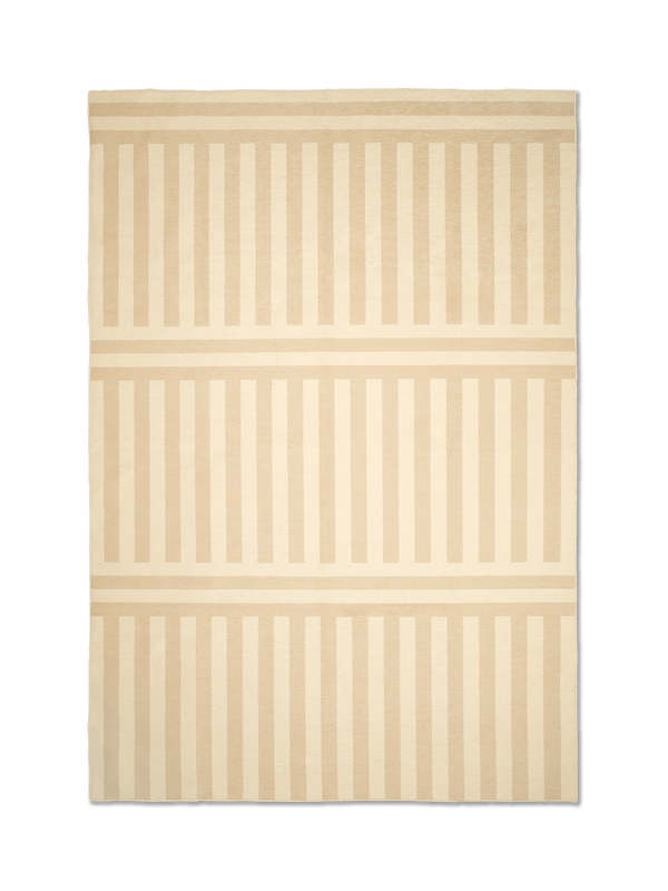 Plinth latte chenille rug