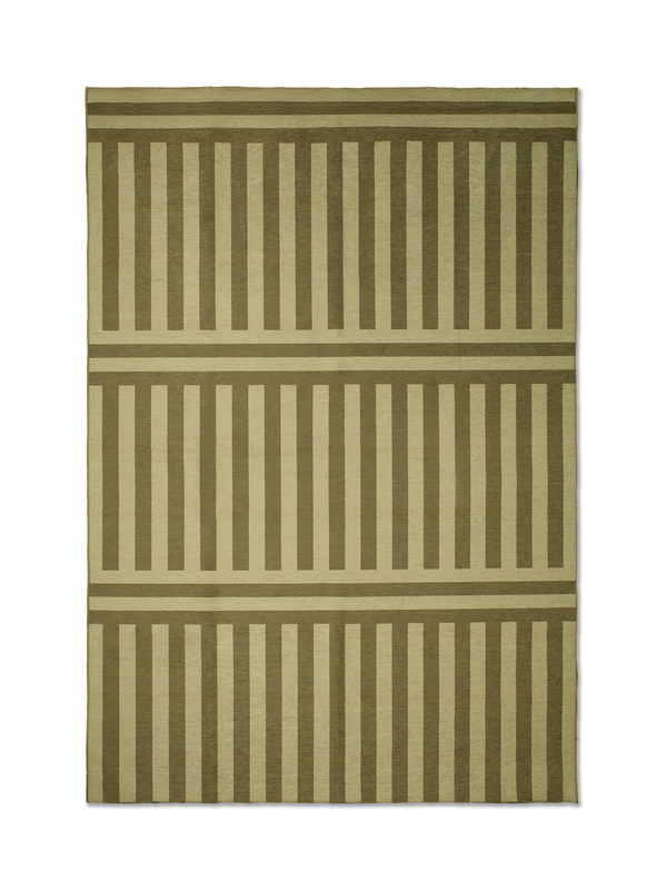 Plinth matcha chenille rug