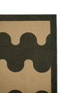 Aligned Black New Jute Rug