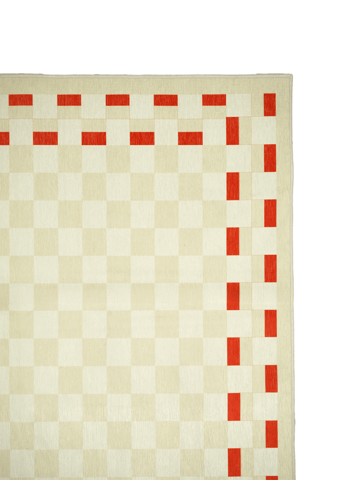 Snapper Red Chenille Area Rug