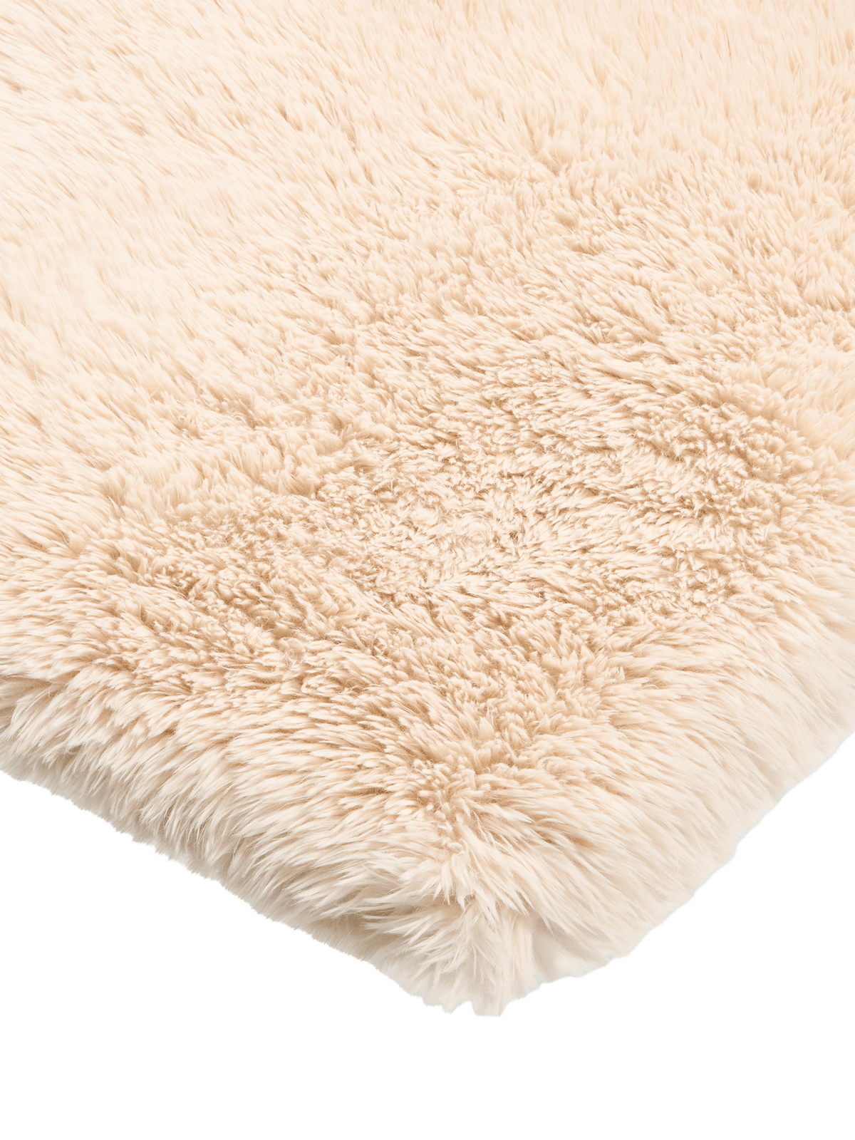 Solace Cream Vegan Flokati Rug